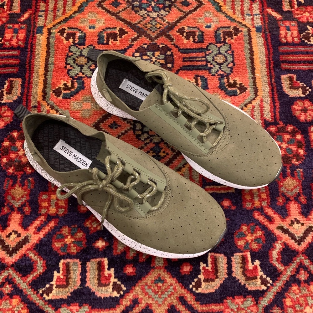 Steve Madden Men’s Forest Green Sneakers